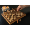 Jeu d'échecs pliable en bois