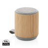 Enceinte sans fil 3W en bambou et tissu