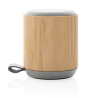 Enceinte sans fil 3W en bambou et tissu