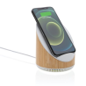 Enceinte 5W en bamboo avec chargeur sans fil 15W Ovate