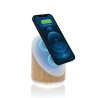 Enceinte 5W en bamboo avec chargeur sans fil 15W Ovate