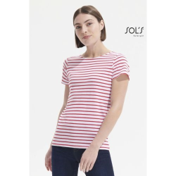 MILES WOMEN TEE-SHIRT FEMME COL ROND RAYÉ