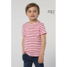 MILES KIDS TEE-SHIRT ENFANT COL ROND RAYÉ