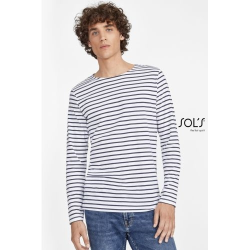 MARINE MEN TEE-SHIRT HOMME MANCHES LONGUES RAYÉ