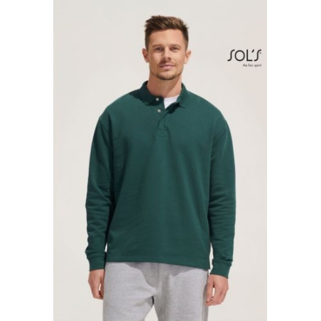 HERITAGE SWEAT-SHIRT UNISEXE COL POLO