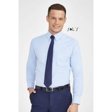 BOSTON CHEMISE HOMME OXFORD MANCHES LONGUES