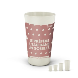 GOBELET REUTILISABLE EN BIOCOMPOSITE 60 cl RAS BORD