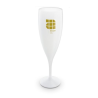 FLUTE A CHAMPAGNE PLASTIQUE REUTILISABLE 14 cl RAS BORD