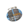 BADGE PLASTIQUE (PS) AVEC PINCE EPINGLE