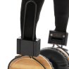 Casque audio sans fil en bambou