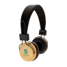 Casque audio sans fil en bambou