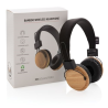 Casque audio sans fil en bambou