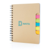 Carnet de notes A5 Kraft avec notes autocollantes