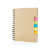 Carnet de notes A5 Kraft avec notes autocollantes