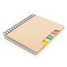 Carnet de notes A5 Kraft avec notes autocollantes