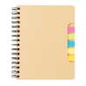 Carnet de notes A5 Kraft avec notes autocollantes