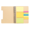 Carnet de notes A5 Kraft avec notes autocollantes