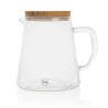 Carafe d'eau 1,2L en verre avec couvercle en bambou Ukiyo