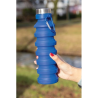 Bouteille en silicone pliable étanche avec couvercle