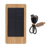 Batterie de secours solaire 10 000mAh en bambou Sunwick