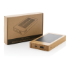 Batterie de secours solaire 10 000mAh en bambou Sunwick