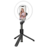 YUBIWA - PERCHE SELFIE ANNEAU LUMINEUX BLUETOOTH