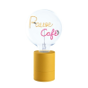 RANPU - SOCLE LAMPE DE TABLE POP VERT + AMPOULE 2 MOTS MITB