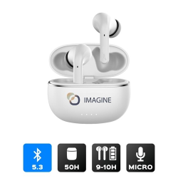 MEIYO - ECOUTEURS PREMIUM A REDUCTION DE BRUIT ANC SANS FIL BLUETOOTH BLANC