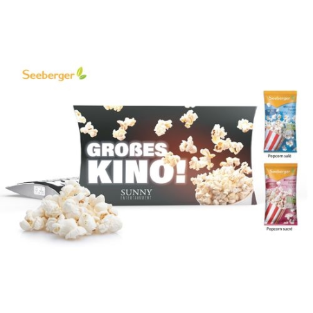 POPCORN MICRO-ONDES SUCRE OU SALE en carton personnalisable