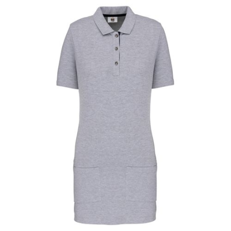 Polo long manches courtes femme