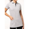 Polo long manches courtes femme