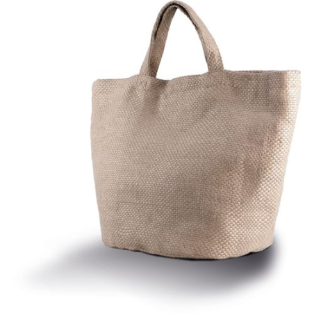 Sac cabas en toile de jute teint 100%