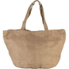 Sac cabas en toile de jute teint 100%