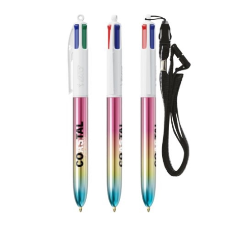 BIC® 4 Couleurs® Gradient + Lanyard