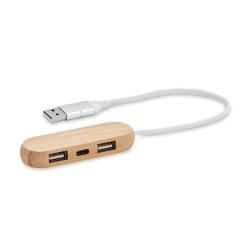 Hub USB 3 ports  câble 2 en 1 VINA C