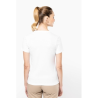 T-shirt Supima® col V manches courtes femme