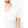 T-shirt Supima® col V manches courtes femme