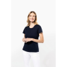 T-shirt Supima® col rond manches courtes femme