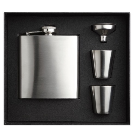 Flacon de poche avec gobelets SLIMMY FLASK SET