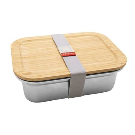 Bento 'Osaka', inox pour micro-onde, avec couvercle en bambou