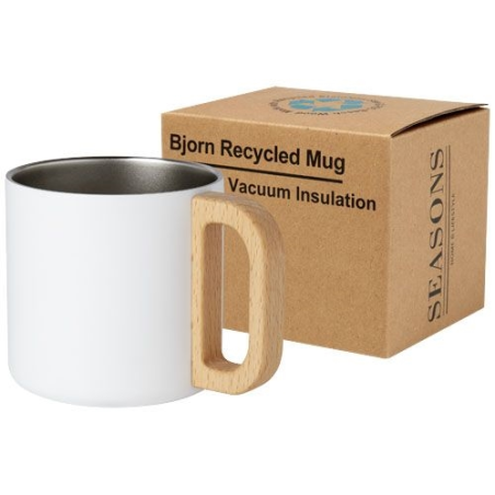 Tasse Bjorn de 360 ml en acier inoxydable recyclé certifiée RCS avec isolation sous vide et couche de cuivre