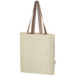 Sac shopping Rainbow de 5 l en coton recyclé 180 g/m²