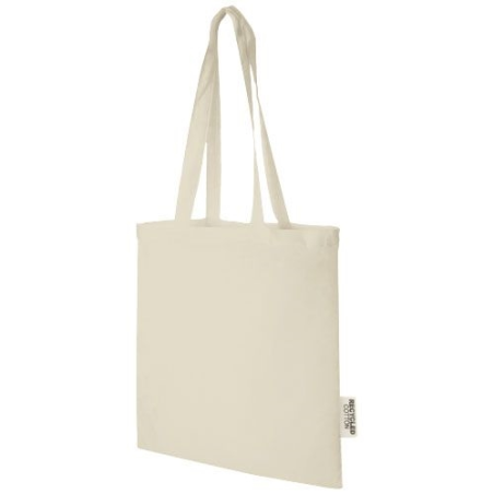 Sac shopping Madras en coton certifié GRS de 140 g/m2 de 7 L