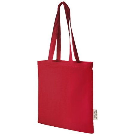 Sac shopping Madras en coton certifié GRS de 140 g/m2 de 7 L