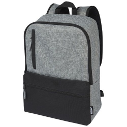 Sac à dos pour ordinateur portable Reclaim 15" recyclé GRS bicolore de 14 L