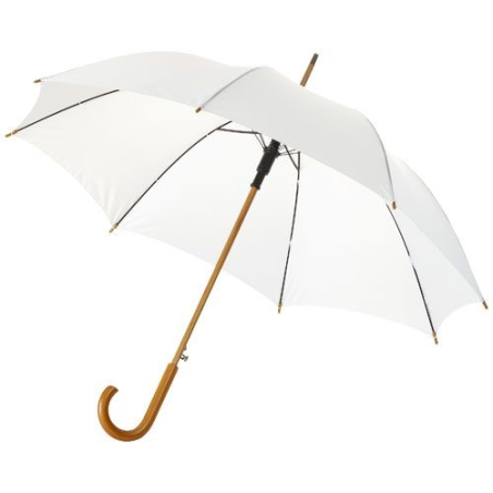 Parapluie 23" à ouure automatique, poignée et mât en bois