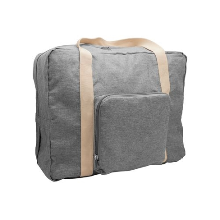 Sac de voyage pliable 'Tenerife', gris chiné RPET