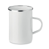 Tasse en métal  couche d'émail SILVER