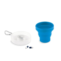 Tasse pliable avec pilulier CUP PILL