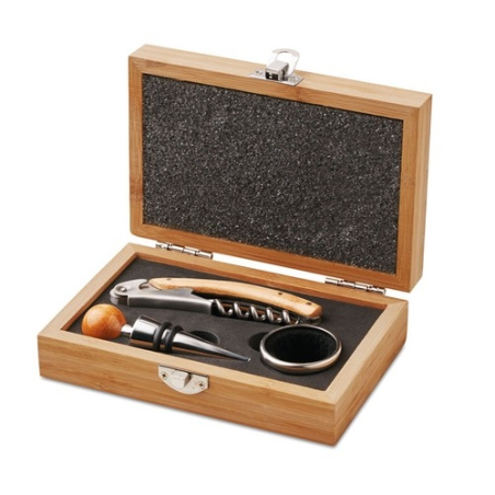 Coffret de sommelier en bambou SONOMA